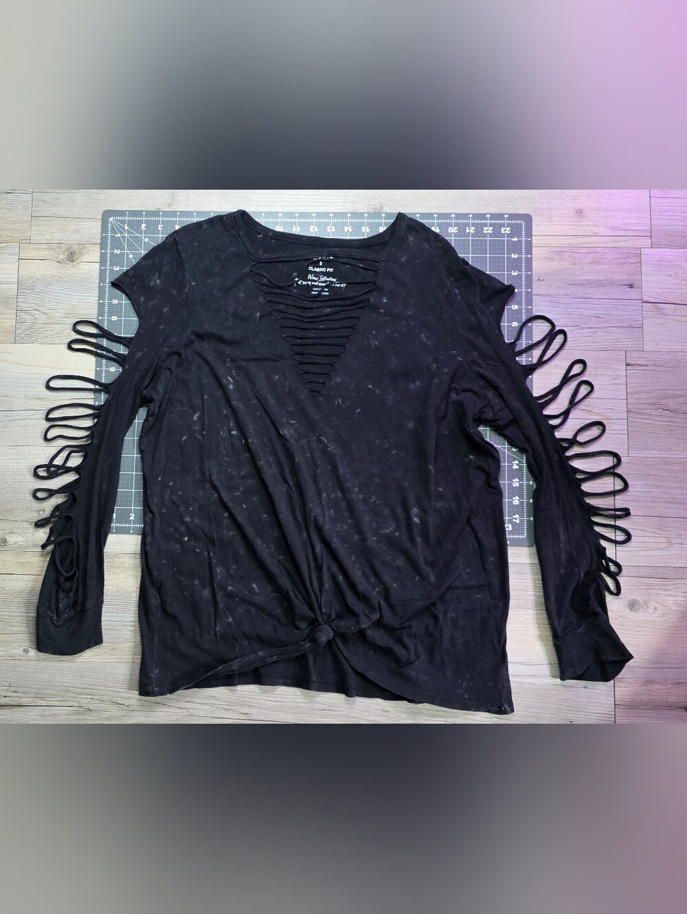 Torrid Mineral Wash Slasher Tee
